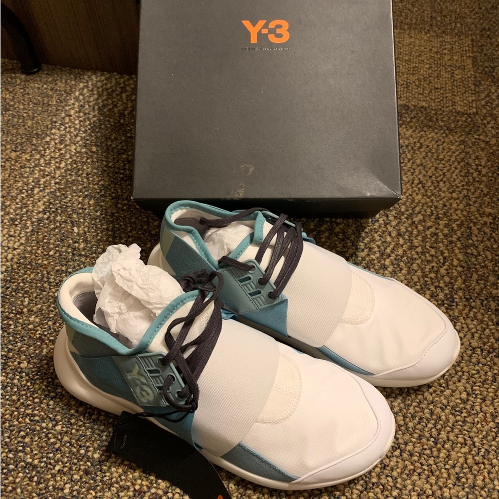 Y-3 QASA ELLE LACE VAPOUR STEEL & CRYSTAL WHITE
